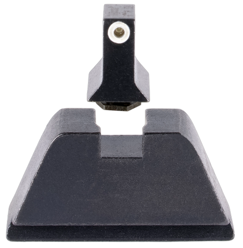 Trijicon GL201C601136 Suppressor/Optic Height Sights  Green/Tritium White Outline Front Sight-Black/Blank Rear Sight Glock 17/17L/19/22 Standard Frame