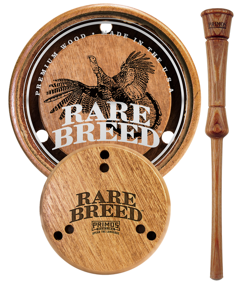 Primos PS2903 Rare Breed  Friction Call Attracts Turkeys Natural Glass/Wood