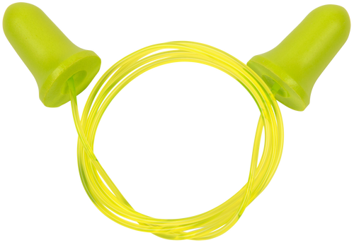 Ultrx Tethered Tapered Foam - Ear Plugs 5-pair Lime/yellow