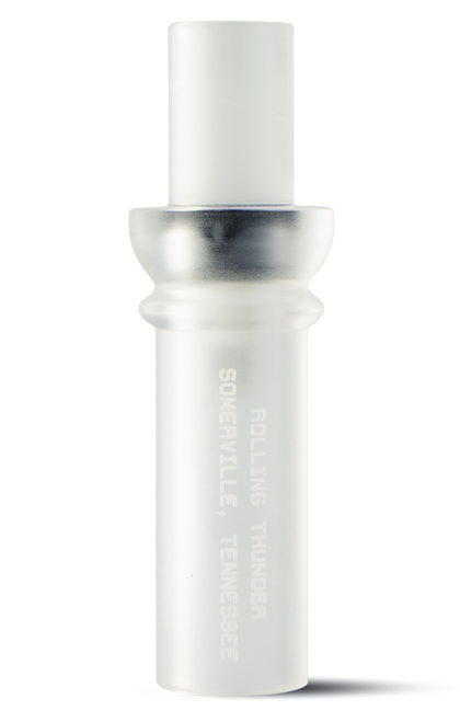 Rolling Thunder Game Call DC212CF Two Stroke Double Reed Cutdown Attracts Ducks Frost Acrylic