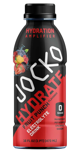 Jocko Fuel 29753 Fruit Punch Hydrate Drink 16oz 12Pack