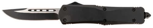 Steel River Knives T624BDP Spartan  3.75" Drop Point Black/Silver 440C SS Blade 5.5" Black Aluminum Zinc Alloy Handle