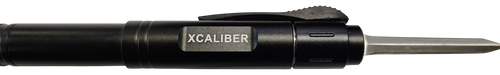 Xcaliber Knife Company  Pen Knife  1.70" OTF Dagger Stainless 440C SS Blade, 5.90" Black Aluminum Handle
