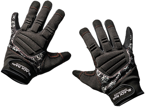 Black Rain Ordnance TACTGLOVEBLK/GRYL Tactical Gloves  Black/Gray Large Velcro