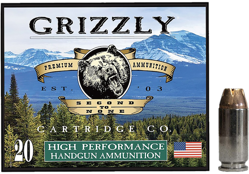 Grizzly Ammo GC4SW4   40S&W 180gr Jacketed Hollow Point 20 Per Box/10 Case