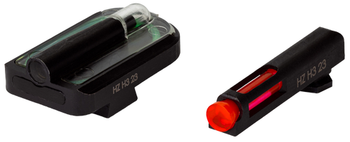 Hiviz Fasdot H3 Red Front/grn - Rear For Glock 9mm/40/.357 Set