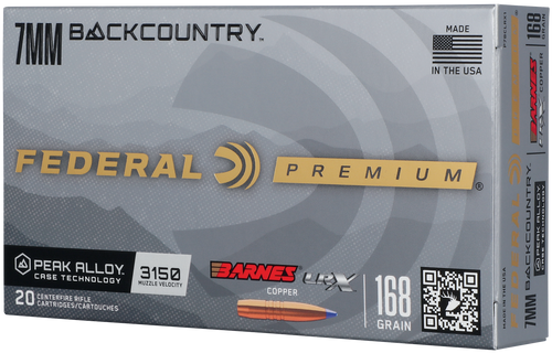 Federal 7mm Bc 168gr Barnes - Lrx Copper 20rd 10bx/cs
