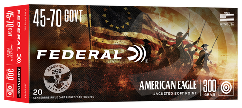 Federal Ae 45-70 Gov 300gr Sp - 20rd 10bx/cs America 250th