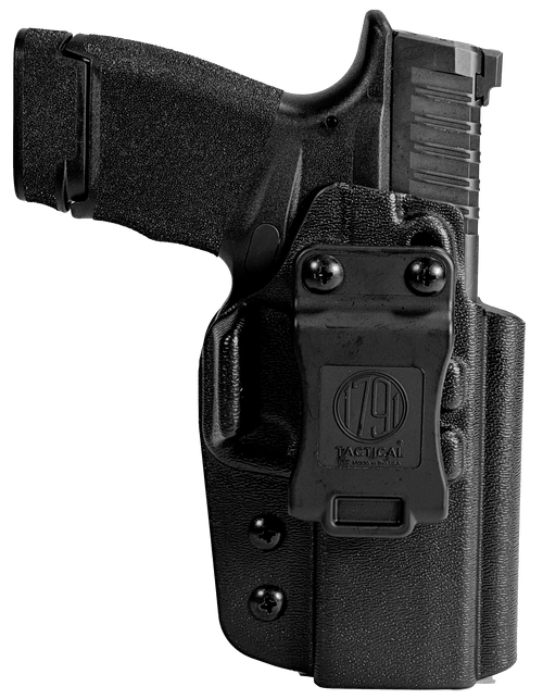 1791 Gunleather TACIWBHCPROBLKR Tactical  IWB Black Kydex Compatible w/ Springfield Hellcat Pro Belt Clip Right Hand