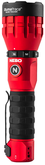 NEBO NEBFLT1036 Illumatrace Blood Tracker Flashlight  Red 150/170 Lumens White LED