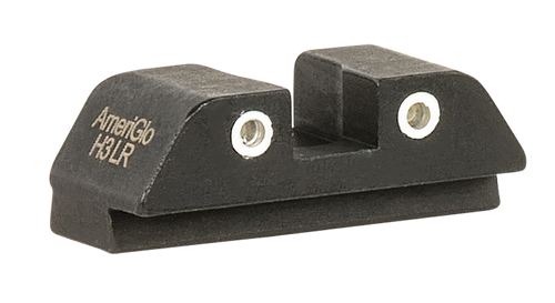 AmeriGlo GL8113R Tritium Rear Sight for Glock  Green Tritium White Outline Rear Sight