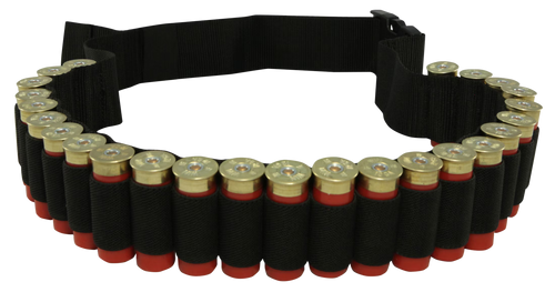 Hunters Specialties 00680 Shotgun Shell Belt  Black Nylon 25 Shotshells Waist Mount