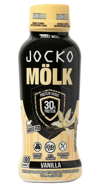 Jocko Fuel 29091 Vanilla Protein Shake 12oz 12Pack