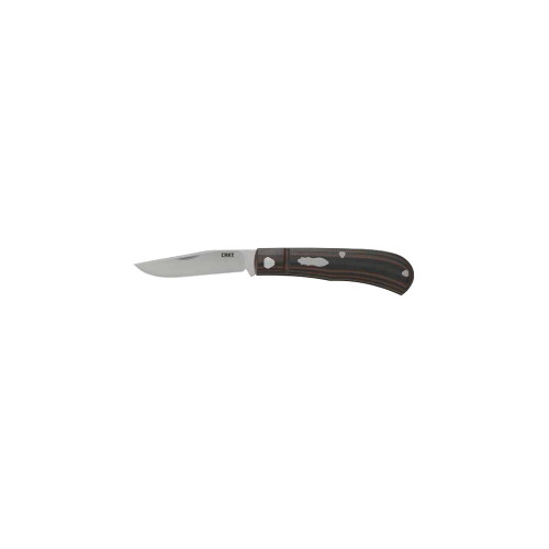 Venandi Folding Knife - Brown, Plain Edge, Drop Point, 3.14" Blade
