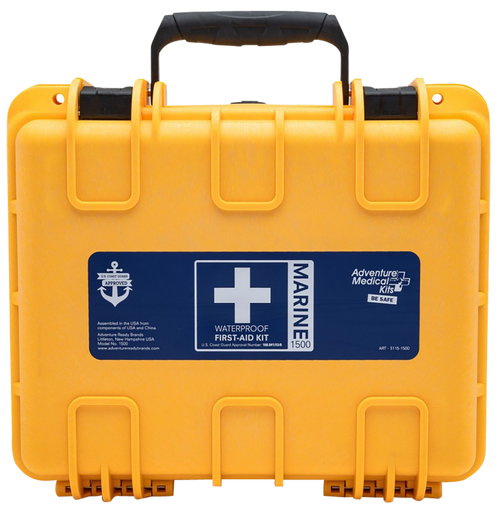 Adventure Medical Kits 01150601 Marine 600 Treats Injuries/Illnesses Waterproof Yellow