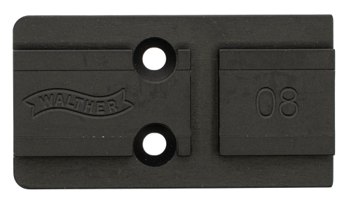 Walther Arms 5136211 Optic Plate  Black Steel Fits Walther PDP 2.0