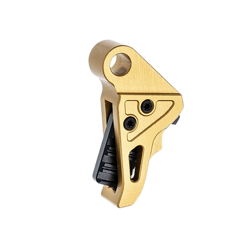 Tyrant CNC TDHCATTRIGGOLD/BLK  Trigger/Shoe Gold/Black Fits Springfield Hellcat Pro