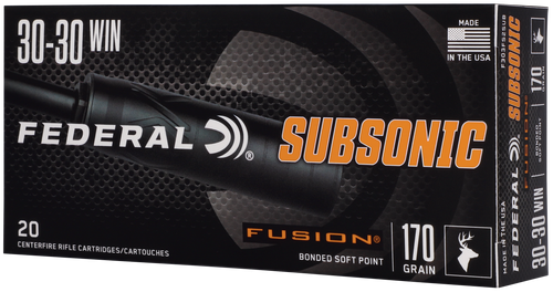 Federal Fusion 30-30 Win 170gr - Subsonic Fusion 20rd 10bx/cs