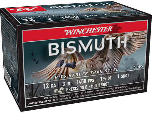 Winchester Bismuth 12ga 3" - 1-3/8oz #1 15rd 10bx/cs