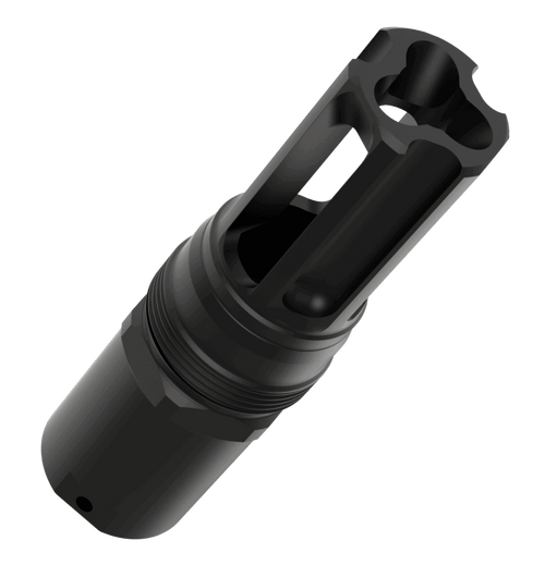 Liberty Precision Machine LPM-2007 Eclipse Pin & Weld Flash Hider Black Stainless Steel 1/2"x28 Threads 3.05"