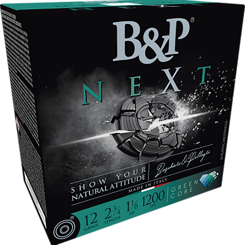 B&p Ammunition 12B18NX8 Next  12Gauge 2.75" 1 1/8oz 8Shot 25 Per Box/10 Case