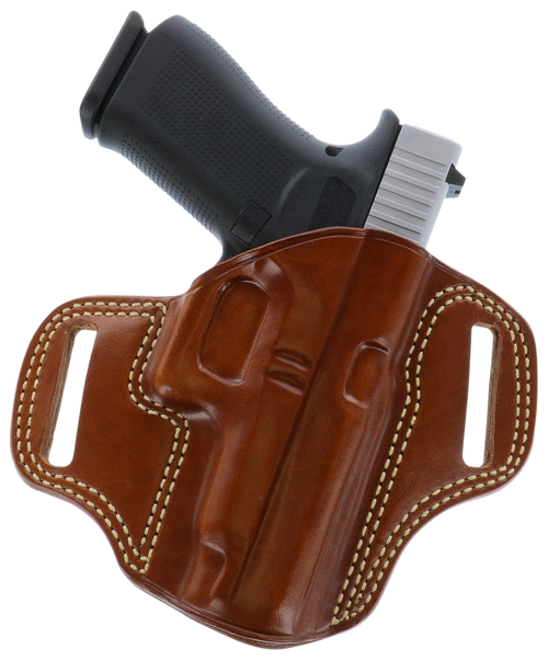 Galco CM270 Combat Master  OWB Tan Leather Belt Slide Fits Browning Hi-Power/Springfield SA-35/Girsan MC P35/Match Right Hand