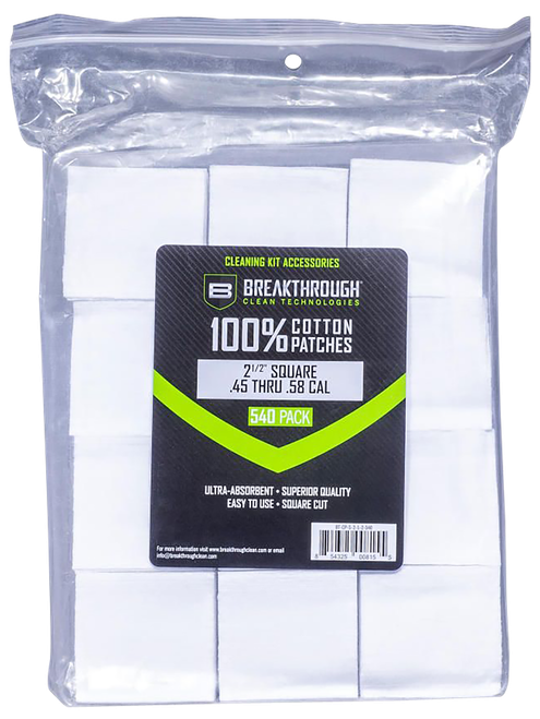 Breakthrough Clean BTCPS212540 Square Patches 45/54 Cal 540 pieces