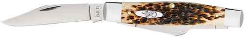 Case Knives Amber Bone Peach - Seed Jig Large Stockman