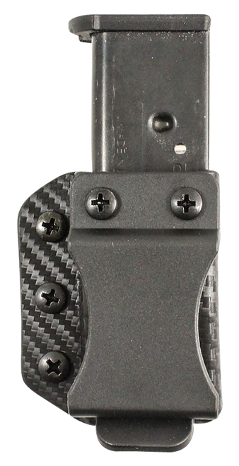 DeSantis Gunhide A100KJJJZ Persuader Mag Pouch  Double Stack IWB/OWB Black Kydex Belt Clip Ambidextrous