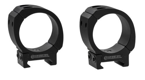 Wheeler Sporter Weaver/pic - Scope Rings 30mm Med Mt Black