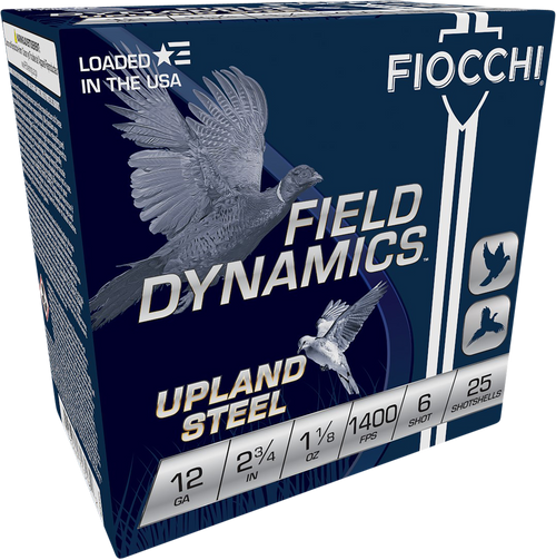 Fiocchi Steel 12ga 2.75" - 1-1/8oz #6 25rd 10bx/cs