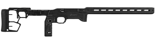 Mdt Sporting Goods Inc 114882BLK ACC Premier Gen2 Chassis System Cerakote Black Aluminum Fits Ruger American Rimfire Right Hand