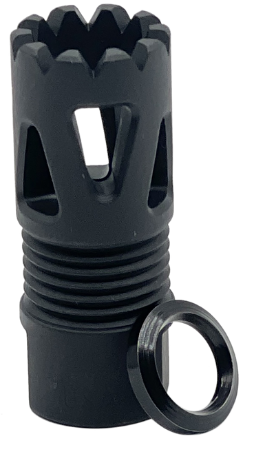 LBE Unlimited ARFHTP556 Tri-Ports Flash Hider Black 1/2"x28 Threads 223 Rem/5.56 NATO