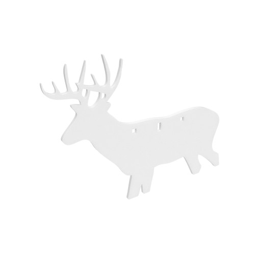 B/c AR500 3/8" Silhouette Deer Wht