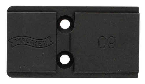 Walther Arms 5136208 Optic Plate  Black Steel Fits Walther PDP 2.0