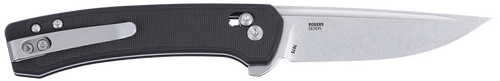 Crkt Q Compact 3.05" Plain - Edge Black Stnwsh Crossbar