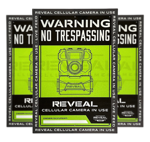 Tactacam Reveal No Trespassing - Sign 3pk<