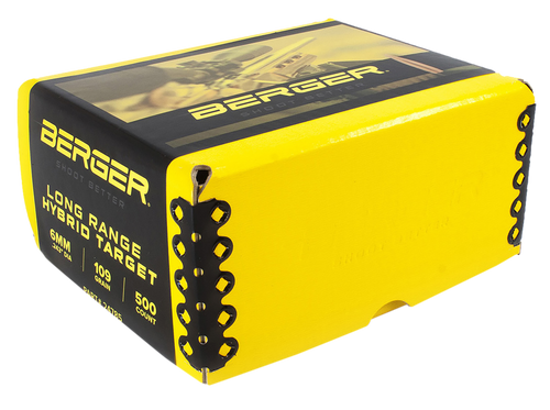 Berger Bullets 24785   6mm 109gr Long Range Hybrid Target 500/Box