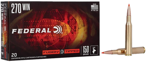Federal Fusion 270 Win 150gr - Tipped Fusion 20rd 10bx/cs