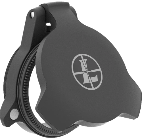 Leupold 114756 Alumina Scope Cover Matte Black Aluminum 24mm Objective Screw On Mount Flip Open