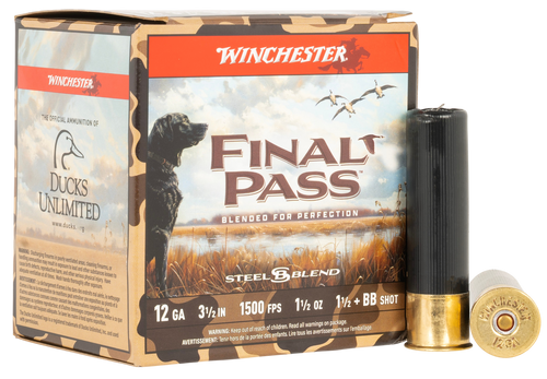 Winchester Final Pass 12ga 3" - 1-1/2oz #bb & 1.5 25rd 10bx/cs