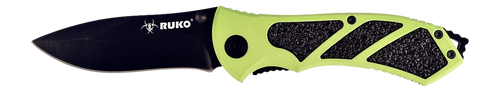 Ruko Folder 3.25" Green Handle - Clamshell