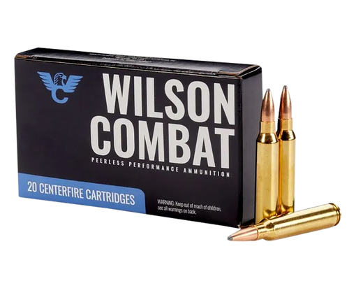Wilson Combat A22365SBT   223Rem 65gr Sierra GameKing Spitzer Boat Tail 20 Per Box/10 Case