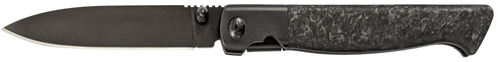 Cold Steel CSFL39SDP Spectre  3.80" Folding Drop Point Plain Black Matte PVD CPM 20V SS Blade, Forged Carbon Fiber Handle