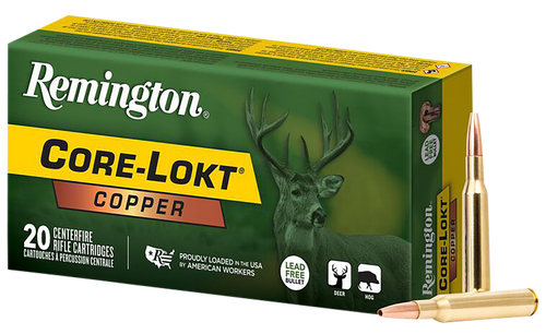 Remington 270 Win 130gr Copper - Core-lokt HP 20rd 10bx/cs !