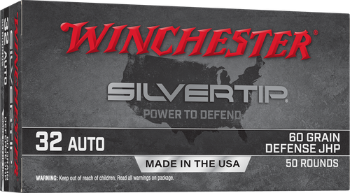 Winchester Silvertip 32 ACP - 60gr HP 50rd 10bx/cs