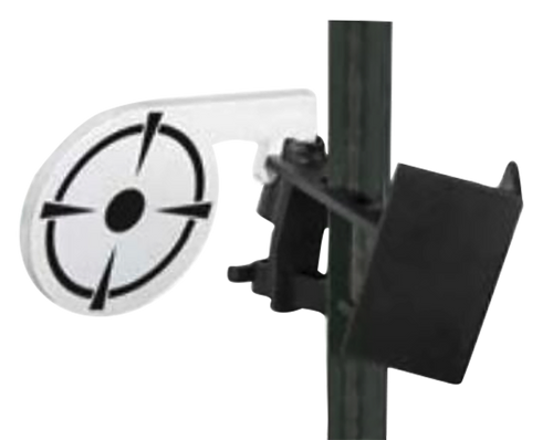 Birchwood Casey TP38DT T-Post Dueling Target Steel Black/White Bullseye