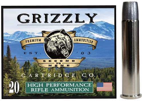 Grizzly Ammo GC45/70+P8   45-70Gov+P 460gr Wide Long Nose Gas Check 20 Per Box/10 Case