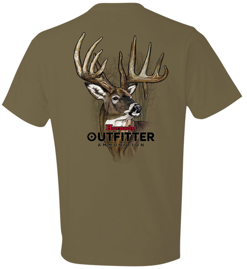 Hornady Gear 31366 Big Buck  Coyote Brown, Cotton Short Sleeve, Semi-Fitted, 3XL