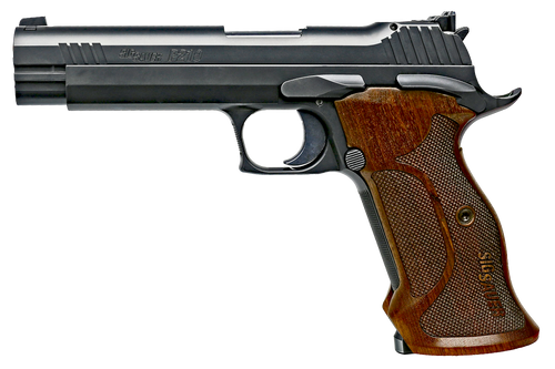 Sig P210 Target 9mm 5" Fiber - Optic Ftront Sgt Adj Rear 8-sh